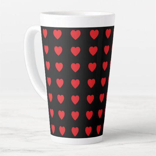 Heart of Hearts Latte Mug; Large/Small Available カフェラテマグ (左アングル)