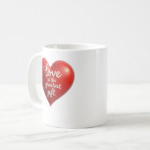 heart of love mug コーヒーマグカップ (正面左)