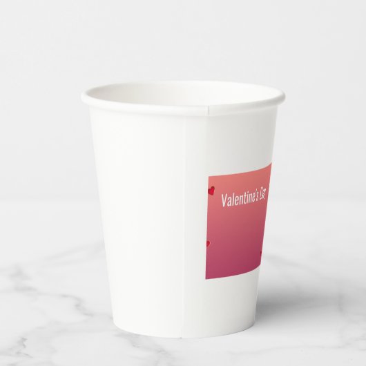 Heart Of Love-Romantic Coupe Holding Hands Design 紙コップ (右)