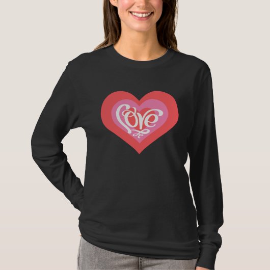 Heart of Love Valentine s Day Men Women Tシャツ (正面)