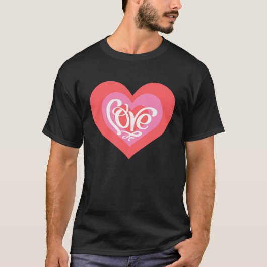 Heart of Love Valentine s Day Men Women Tシャツ (正面)
