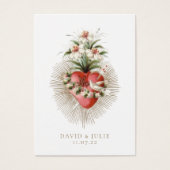 Heart of Mary Catholic Wedding Prayer Card (正面)