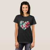 Heart of Mexican Flags Tシャツ (正面フル)
