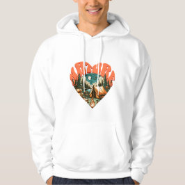 "Heart of Nature" Hoodie: A love of camping and tr パーカ