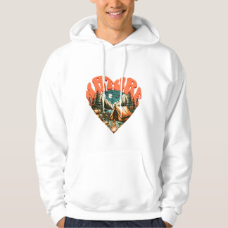 "Heart of Nature" Hoodie: A love of camping and tr パーカ