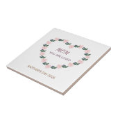 Heart of Peonies Mom Love Message タイル (側面)
