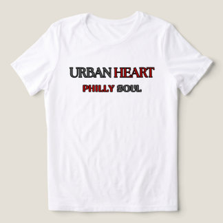 HEART OF PHILLY URBAN HEART グレー レッド 女性用 トライブレンドTシャツ
