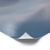 Heart of Summer – Luminous Abstract Blue & Gold ポスター (コーナー)