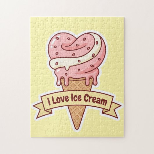 Heart of Sweetness: I Love Ice Cream ジグソーパズル (縦)