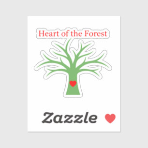 Heart of the Forest   モダン ナチュラル ラブ ツリー シール