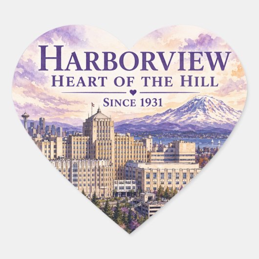 Heart of the Hill ステッカー (デザインB) (正面)