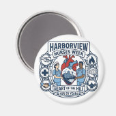 Heart of the Hill Magnet (Design A) マグネット (正面/裏面)