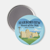 Heart of the Hill Magnet (design B) マグネット (正面/裏面)