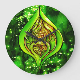 Heart of the Jungle Clock ラージ壁時計