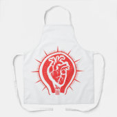 Heart of the Kitchen - Anatomical Heart Lightbulb  エプロン (正面)
