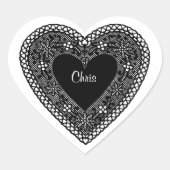 Heart on Hearts Vintage Lace ハートシール (正面)