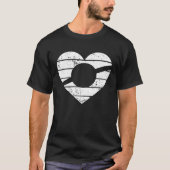 Heart One Wheel Love Electric Skateboard Float Ska Tシャツ (正面)