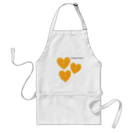 Heart Orange Apron – Cute Citrus Kitchen Gift スタンダードエプロン