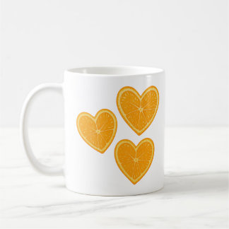 Heart Orange Mug – Cute Citrus Coffee Cup  コーヒーマグカップ
