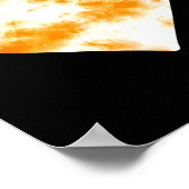 Heart Orange Tie Dye - Cute Valentines Day Graphic ポスター (角)