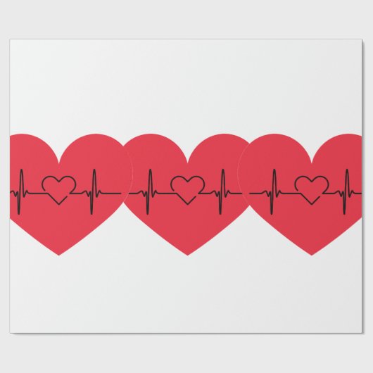 heart paper ラッピングペーパー (フラット)