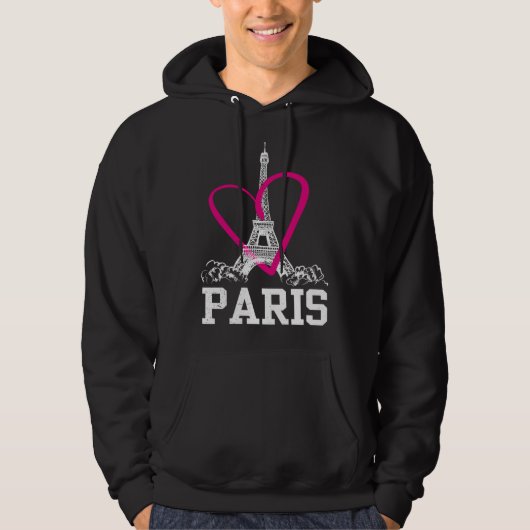 Heart Paris France パーカ (正面)