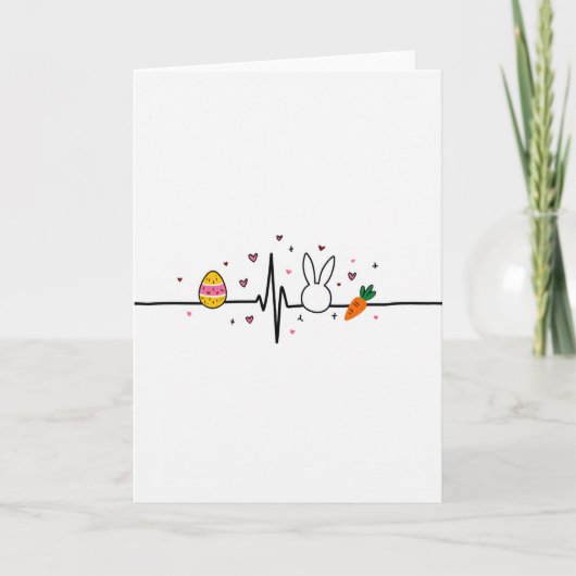 Heart Pattern Celebration Card カード (正面)