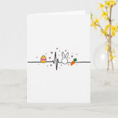 Heart Pattern Celebration Card カード (黄色い花)