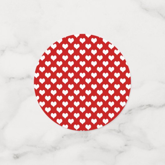 Heart Pattern Design – Cute & Romantic  コンフェッティ (スモール正面)