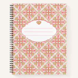 Heart Pattern Notebook – Customize Interior Pages ノートブック
