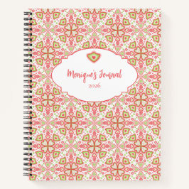 Heart Pattern Notebook – Customize Interior Pages ノートブック