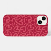 Heart Pattern Phone Case iPhoneケース (裏面横)