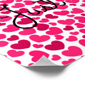 heart pattern poster ポスター (角)