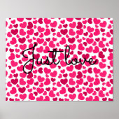 heart pattern poster ポスター (正面)