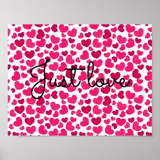 heart pattern poster ポスター (正面)