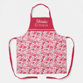 Heart Pattern Valentines Day Apron Gift エプロン (正面)