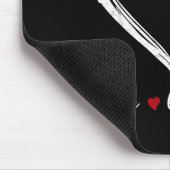 Heart Peace Love Golf Player Srt Lovers Outfit Wom マウスパッド (コーナー)