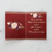 Heart, Pearls & Roses Anniversary Card カード (内部)