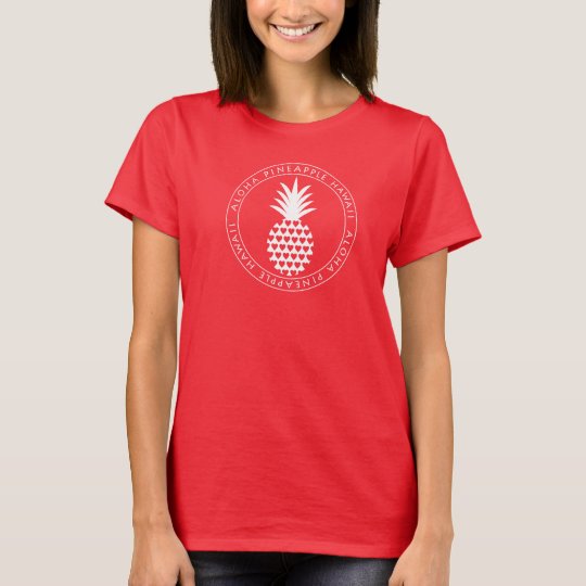 heart pineapple tシャツ