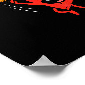 Heart Playing Basketball Cute Valentines Day Srts  ポスター (角)