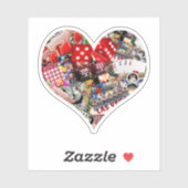 Heart Playing Card Shape - Gamblers Delight シール (シート)