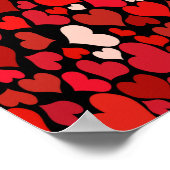 Heart Print ポスター (角)