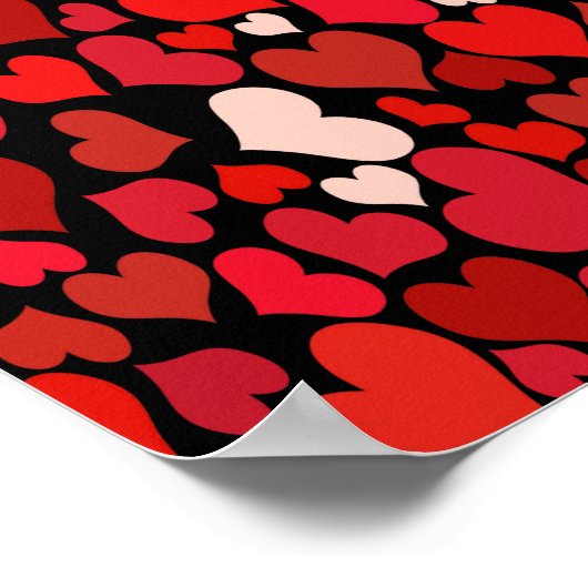Heart Print ポスター (角)