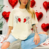 Heart puzzle T-shirt Tシャツ