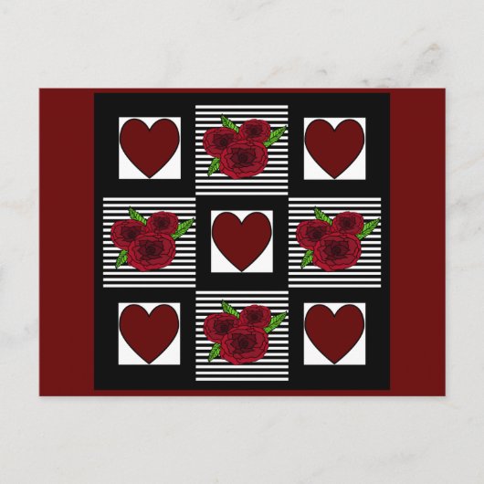 Heart Quilt Postcard ポストカード (正面)