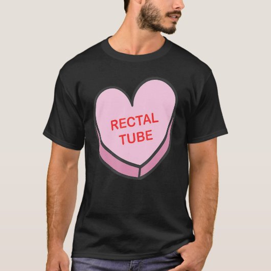 Heart Rectal Tube Nurse Life Valentines Day Women Tシャツ (正面)