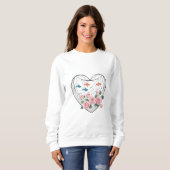 Heart Roses Fishing Sweatshirt スウェットシャツ (正面フル)