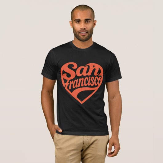 Heart San Francisco Tシャツ (正面フル)