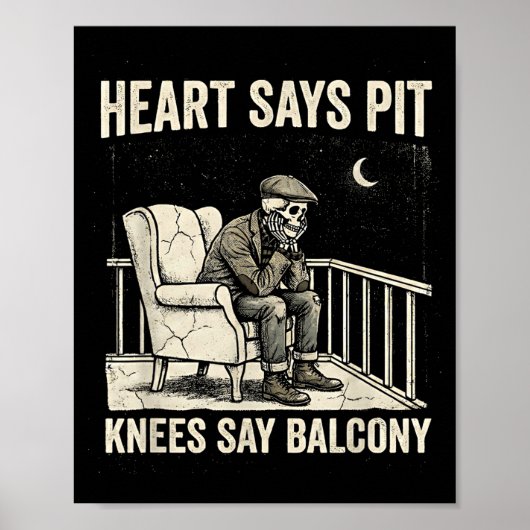 Heart Says T Knees Say Balcony Funny Old Men Music ポスター (正面)