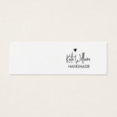 Heart Script Stud Earring Jewelry Display Card (正面)